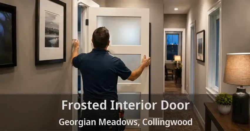 Frosted Interior Door Georgian Meadows, Collingwood - ON