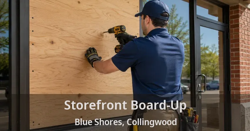 Storefront Board-Up Blue Shores, Collingwood - ON