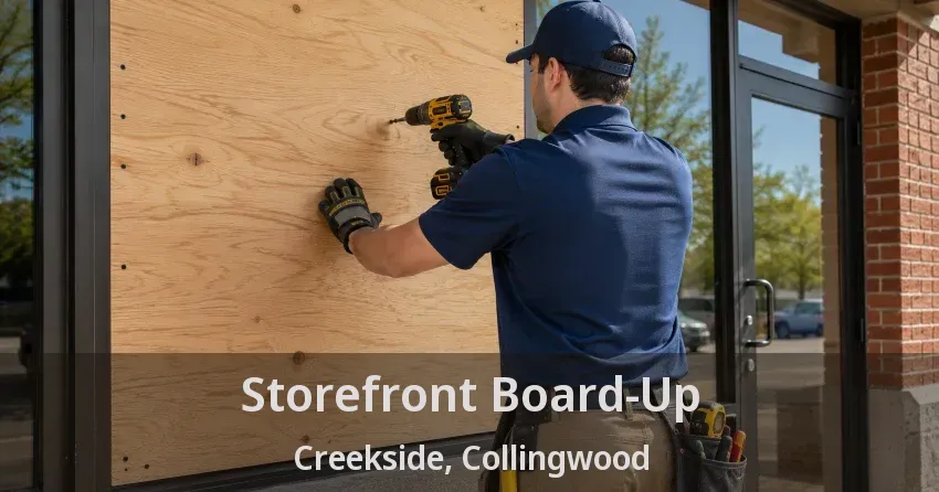 Storefront Board-Up Creekside, Collingwood - ON