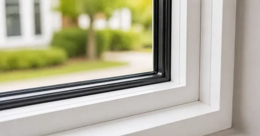 technician repairing window and door hardware in Lockhart Meadows, Collingwood home