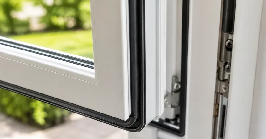 casement window cranked fully open in a Georgian Meadows, Collingwood home