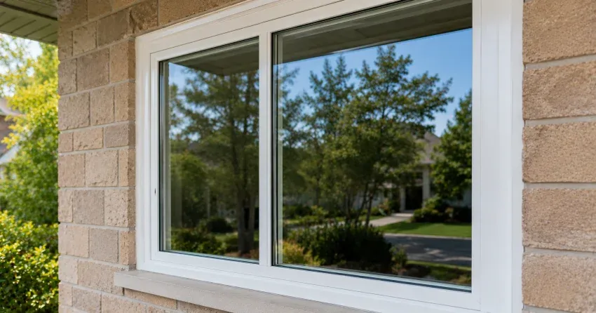 technician installing new insulated glass unit in window frame in Collingwood