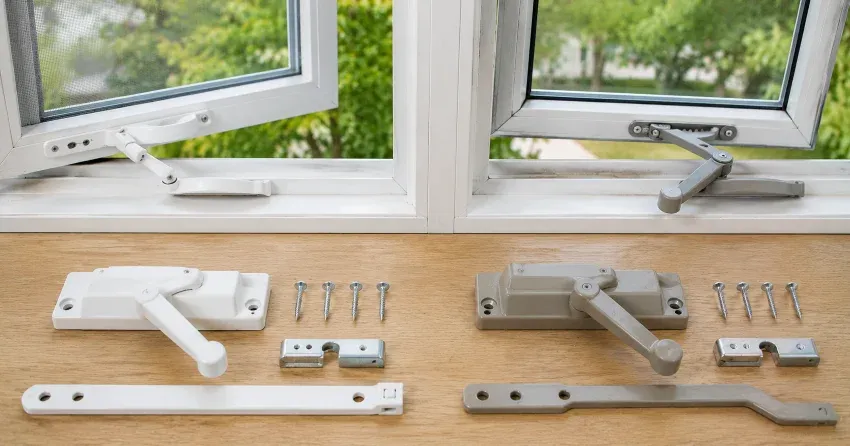 new casement window crank operator installed in Collingwood home